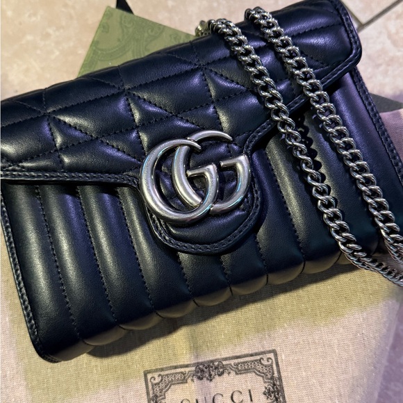 Gucci Black Quilted Leather WOC clutch/crossbody - Picture 3 of 9
